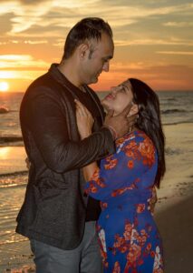 Sunset portraits on Destin Beach.