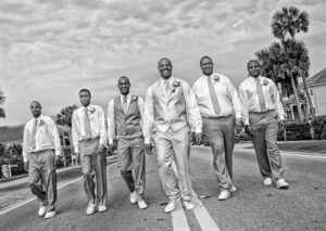 Photography weddings - groom and groomsmen