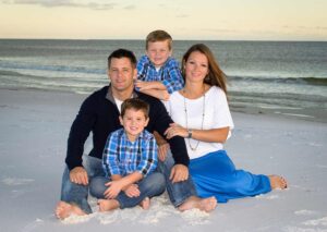 Family beach photo