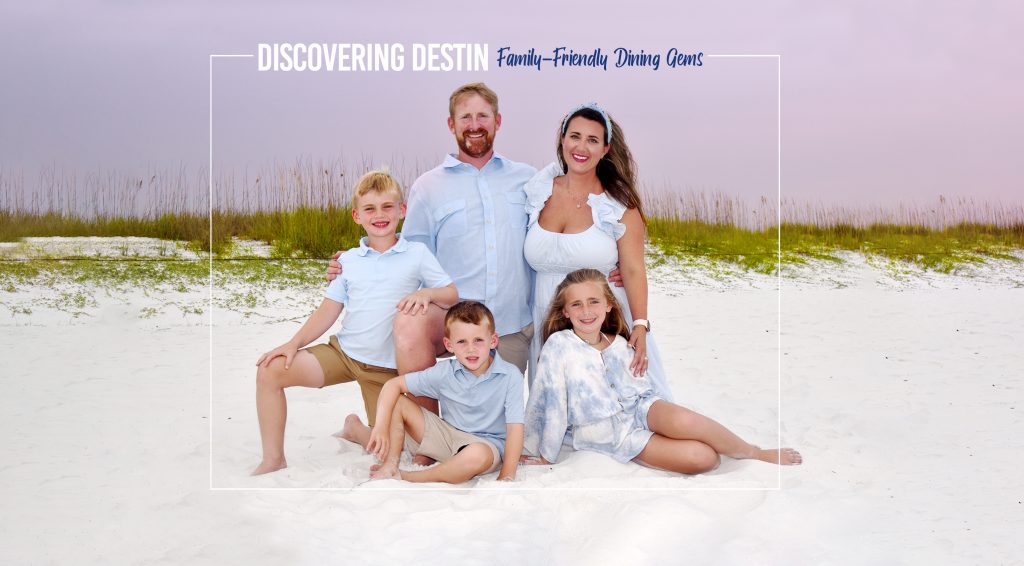 Family Beach portrait taken at sea oats.