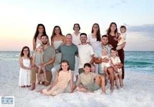 Sunrise family photoshoot on Destin Beach.