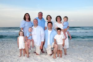 Large Group Family Beach Portrait.