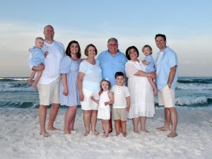 Sunrise Family Photoshoot on Destin Beach.